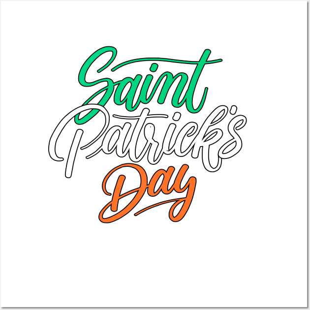 St Patrick's Day Lettering Wall Art by Dynamic Design